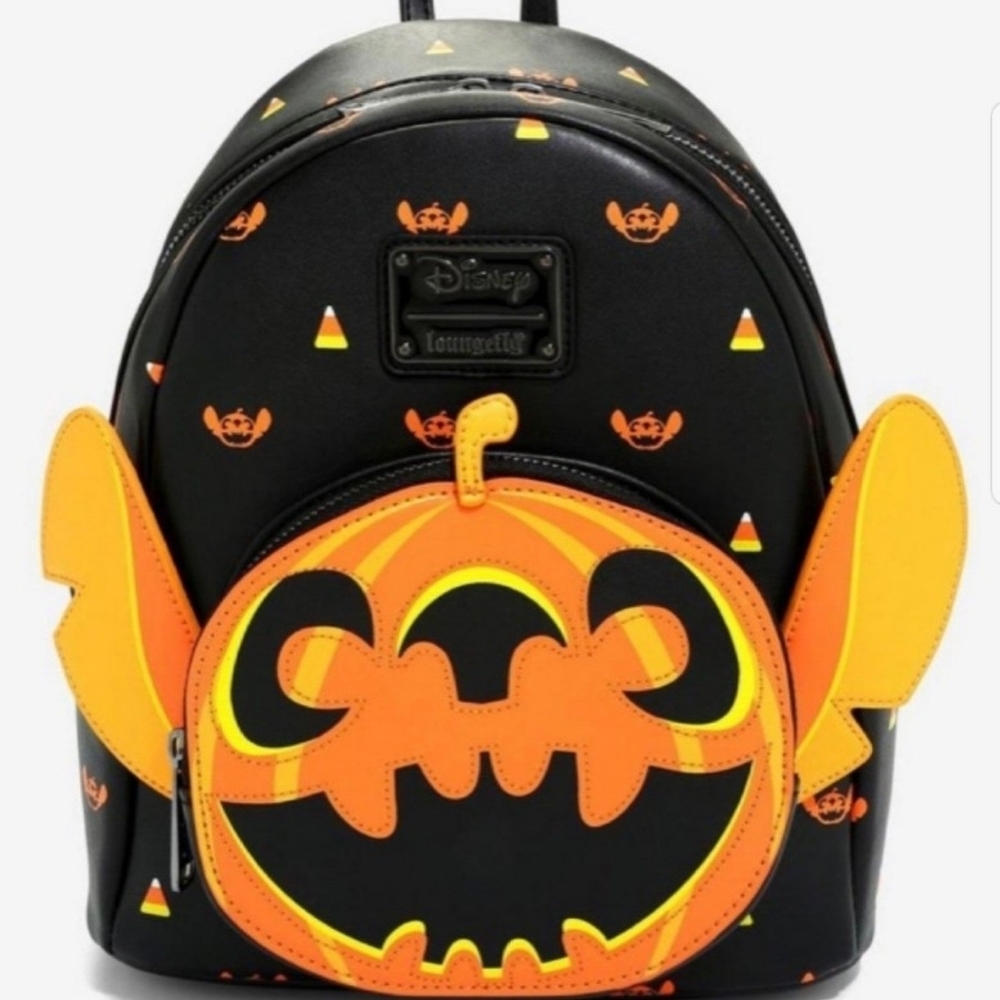 Loungefly Disney Stitch Pumpkin mini backpack